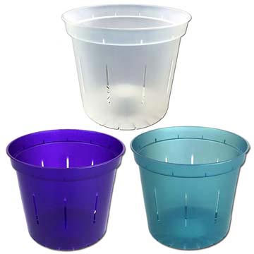 6" Slotted Clear Orchid Pot Sampler Packs