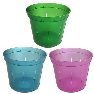 6" Slotted Clear Orchid Pot Sampler Packs