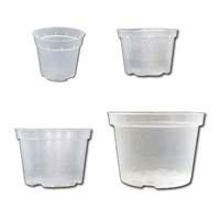Growers Assortment of 4 Rigid Clear Plastic Pots